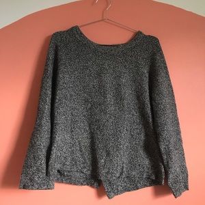 Madewell Heathered Cross-back Sweater